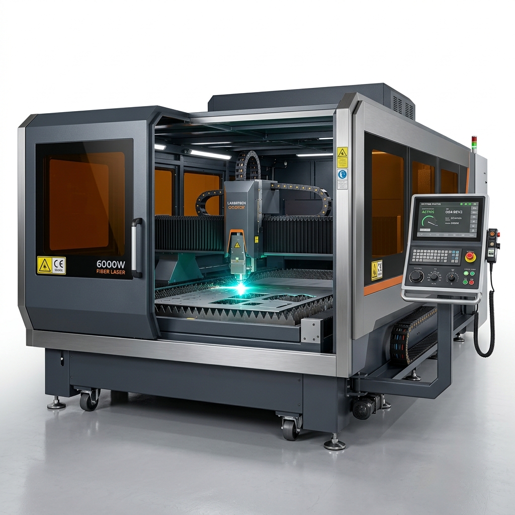 HG Star Shuttle Pallet Fiber Laser Cutter